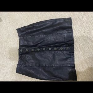 Leather skirt